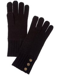 Bruno Magli - Button Cuff Cashmere Gloves - Lyst