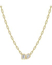 Lab Grown Diamonds - 18K Over 1.70 Ct. Tw. Lab-Grown Diamond Necklace - Lyst