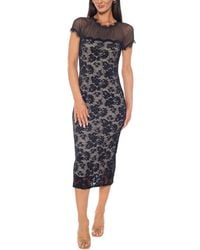 Marina - Lace Midi Dress - Lyst