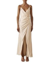 Shona Joy - La Lune Cross Draped Maxi Dress - Lyst