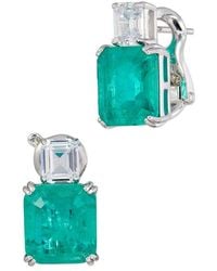 Savvy Cie - Cz Huggie Earrings - Lyst
