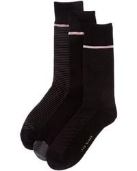 Ted Baker - 3Pk Crew Socks - Lyst