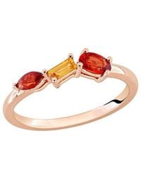 Rina Limor - 0.59 Ct. Tw. Multi-Color Sapphire Three-Stone Ring - Lyst