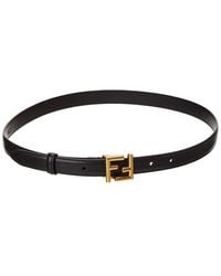 Fendi - Ff Buckle Leather Belt - Lyst