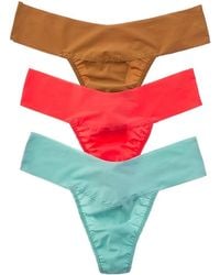 Hanky Panky - Set Of 3 Breathesoft Thong - Lyst
