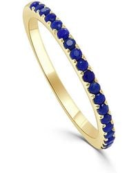 Sabrina Designs - 14k 0.29 Ct. Tw. Lapis Half-eternity Ring - Lyst