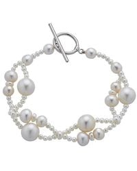 Belpearl - 3-10Mm Pearl Double Row Toggle Bracelet - Lyst