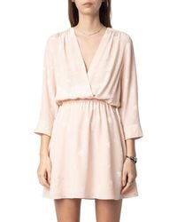 Zadig & Voltaire - Silk Flash Heart Dress - Lyst