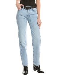 Rag & Bone - Hattie Mid-Rise Full-Length Oconee Straight Leg Jean - Lyst