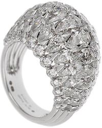 Cartier - 18K 4.16 Ct. Tw. Diamond Pluie Bombe Cocktail Ring (Authentic Pre- Owned) - Lyst