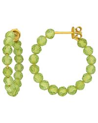 Rina Limor - 4.96 Ct. Tw. Peridot Hoop Earrings - Lyst