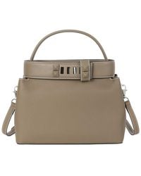 Tiffany & Fred Paris - Structured Leather Top Handle Satchel - Lyst