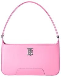 Burberry - Tb Leather Shoulder Bag - Lyst