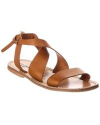 Officine Generale - Officine Generale Positano Leather Sandal - Lyst