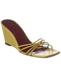 STAUD - Pippa Leather Wedge Sandal - Lyst