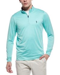 Tailorbyrd - Melange Mesh Performance Quarter Zip Pullover - Lyst