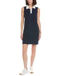 Stella Parker - Edie Contrast Collar Polo Shirtdress - Lyst