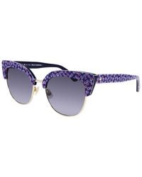 Kate Spade - Patterned Cat Eye Plastic Sunglasses - Lyst