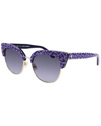 Kate Spade - Patterned Cat Eye Plastic Sunglasses - Lyst