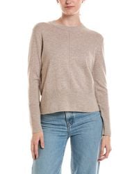 Forte - Exposed Seam Crewneck Cashmere Sweater - Lyst