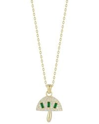 Sphera Milano - 14K Over Cz Mushroom Necklace - Lyst