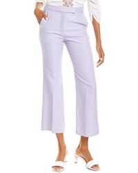 Ready to ship  BRINLEY Linen Pants  Tapered Linen Trousers  Elegant Cropped  Handmade Clothing For Women