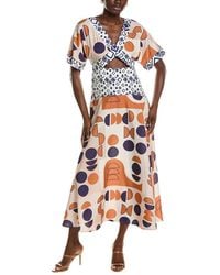 AMINA GLAM - Midi Dress - Lyst