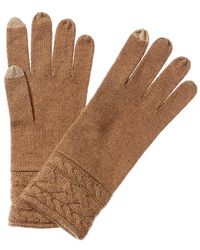 Forte - Braided Cable Cashmere Gloves - Lyst