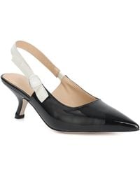 Tiffany & Fred Paris - Patent Slingback Kitten Heel Pump - Lyst