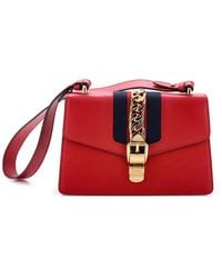 Gucci - Leather Sylvie Shoulder Bag Small (Authentic Pre-Loved) - Lyst