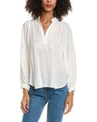 Max Studio - Side Tab Button Front-Shirt - Lyst
