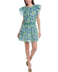 Lilla P - Smocked Waist Mini Dress - Lyst