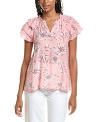 Nanette Lepore - Tiered Sleeve Blouse - Lyst
