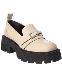 Sergio Rossi - Alicia 90 Leather Platform Loafer - Lyst