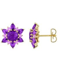 Rina Limor - 4.90 Ct. Tw. Amethyst, Rose De France Stud Earrings - Lyst