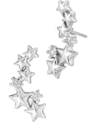 Savvy Cie - Cz Drop Earrings - Lyst