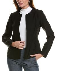 Lafayette 148 New York - Zip Front Fitted Jacket - Lyst