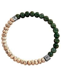 Karma and Luck - Jade/ Bodhi Seed Bead Stretch Bracelet - Lyst
