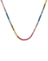 Juvell - 18K Plated Topaz Necklace - Lyst