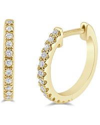 Sabrina Designs - 14k 0.10 Ct. Tw. Diamond Huggie Earrings - Lyst