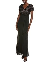 JS Collections - Eliana Mixed Media Gown - Lyst