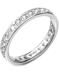 Lab Grown Diamonds - 18K Vermeil 1.01 Ct. Tw. Lab-Grown Diamond Eternity Ring - Lyst