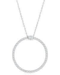 Jewels by Viomo - 14K 1.36 Ct. Tw. Diamond Circle Pendant - Lyst