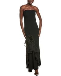 Aidan Mattox - Cascading Rose Column Gown - Lyst