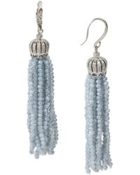 Saachi - Crown Tassel Drop Earrings - Lyst