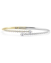 Sabrina Designs - 14K Two-Tone 1.65 Ct. Tw. Diamond Stackable Bangle Bracelet - Lyst
