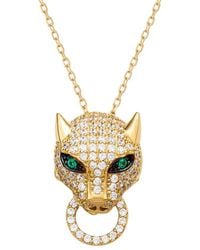 Suzy Levian CZ Jewelry - Suzy Levian Cz Panther Necklace - Lyst