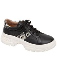 Linea Paolo - Roffe Leather Sneaker - Lyst