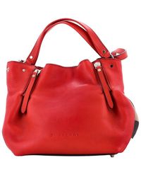Burberry - Leather & House Check Canvas Maidstone Tote Medium (Authentic Pre-Loved) - Lyst