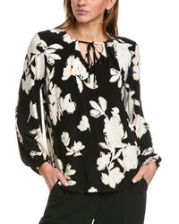 Anne Klein - Tie Neck Blouse - Lyst